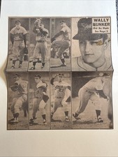 Wally Bunker Baltimore Orioles Phenom 1964 Sporting News Baseball 10X11 Panel picture