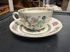 Vintage John Maddock Floral Porcelain Teacup & Saucer 