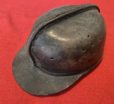 vintage 1920-30s miners leather hat picture