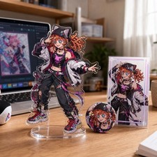 3 Pcs/set Identity V Cheerleader Lily Barriere Acrylic Stand Badge Postcard picture