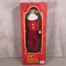 Vintage Christmas Fantasy LTD Jingle Bell Rock Santa 18in Musical Dancing Motion picture