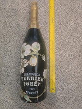 Vintage 3L 1989 Perrier Jouet  Champagne Empty Display Bottle Prop Jeroboam 20” picture