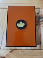 Vintg Hiroko Koshino Japanese Lacquer Writing Box Suzuri Bako Signed LotusMotif picture
