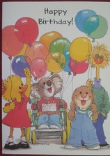 SUZY'S ZOO HAPPY BIRTHDAY GREETING CARD W/ENVELOPE picture