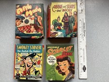 4 Big/Better Little Books 1930-40’s Comic Strips Complete but with Mouse Chewing picture