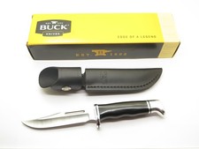 2024 Buck 117 Brahma Black Phenolic Handle Fixed Blade Hunting Knife picture