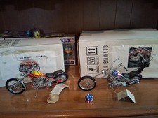 Franklin Mint 1969 Easy Rider Captain America Chopper & Billy Bike Harley 1:10 picture