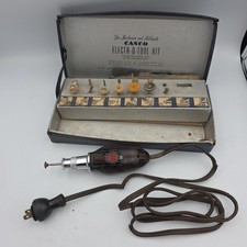 Vintage, CASCO ELECTR-O-TOOL Kit with Accessories Electric Power, Dremel, READ picture