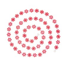 New Raz 6 Ft Peppermint Candy Garland Swag G4114101  picture
