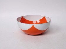 Rare 1960s Cathrineholm Orange & White Enamel 