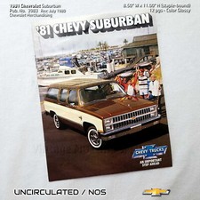 UNCIRCULATED 1981 Chevrolet SUBURBAN 12 pg Dealer Sales Brochure #3983 Rev 7/80 picture