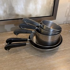 Set Of 5 Revere Ware Skillets Pots 10