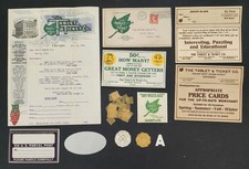 1915 antique TABLET & TICKET CO chicago il LETTER w SAMPLE LABELS set picture