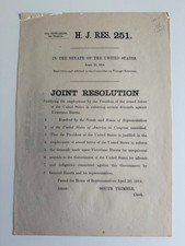 1914 Woodrow Wilson–Victoriano Huerta Congressional Broadside — U.S. picture
