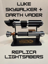 Luke Skywalker and Darth Vader Inspired Lightsaber Replica with Stand, Star Wars picture
