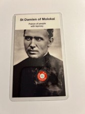 St. Damien of Molokai 3rd Class Relic Card Patron People with Leprosy picture