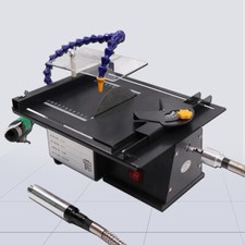 110V Table Saw Gem Jewelry Rock Bench Polishing Grinding Machine Lathe Polisher picture