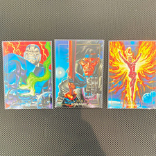 1992 SkyBox Marvel Masterpieces 3 Card Lot Apocalypse Gambit Phoenix picture