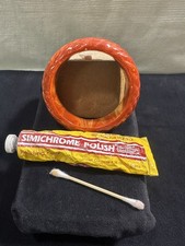 Vtg:  Carved /Ribbed Carnelian Brown Swirl  BAKELITE Bangle/Bracelet   picture