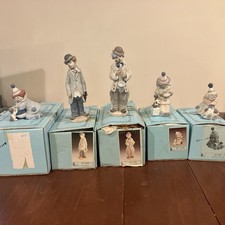 Lot Of 5 Lladro Clown Figures W/ Boxes picture
