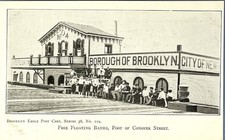 Brooklyn Free Floating Baths - Foot Of Conover Street New York City Early 1900s picture