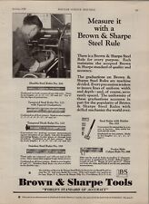 Original 1929 Brown & Sharpe Tools Print Ad  