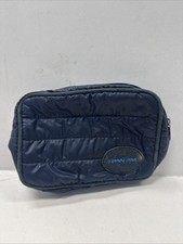 Vintage PAN AM Airlines 1st Class Toiletries Travel Bag kit navy blue picture