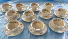 Rare find Beautiful Antique Bavaria Heinrich & Co Senta Teacups &saucers-11set picture