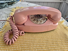 Vintage Pink Princess Rotary Telephone 702B  Bell System Phone Tested Rings picture