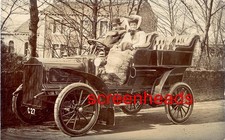 1907 RARE RPPC PHOTO WHITE MOTOR CO. TOURING STEAM AUTOMOBILE VG picture