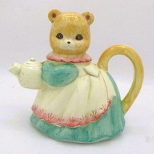 Vintage Takahashi Teapot Ceramic Cat Figurine 6.5