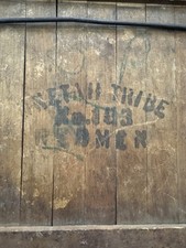 Men Fraternal Improved Order Of Red Men Lodge Folding Chair Onetah Tribe 183 picture