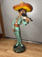 Large Vintage 1968 Universal Statuary 30” State Luis The Mariachi Violinist #437 picture