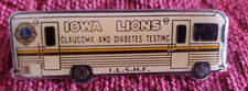 Lions Club Pin Iowa Lions Glaucoma and Diabetes Test picture