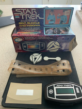 Vintage Star Trek South Bend Starfleet Belt Buckle Insignia Set Original Box picture