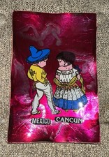 Vintage Mexican Souvenir Wall Art Featuring Traditional Dancers “Mexico Cancun” picture