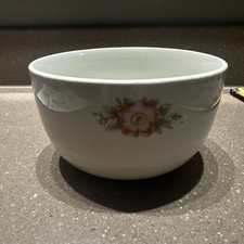 Hall's Rose White Pattern 658 Ceramic Mixing Bowl Floral Pattern Round Original picture