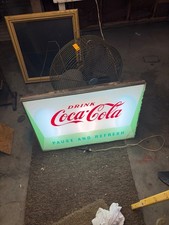rare coca cola price bothers 34 by 24 1950g light up plastic sign gd con picture