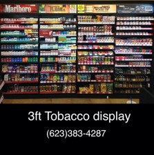 Cigarette Display Rack Shelving Tobacco Fixture 10 PULL OUT SHELVES 1PCS 3FT picture