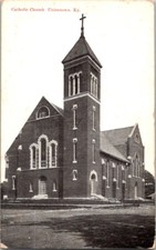 Vintage Postcard Catholic Church Uniontown KY Kentucky E-294 picture