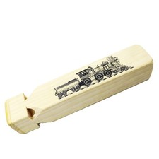 Solid Wood Train Whistle 4 Tone Musical Toy for Kids Train Sound Effect Wooden picture