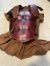 Real Roman Leather Armor Handmade Sca Hand painted Medusa Ready For Battle ￼ picture
