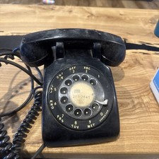 c1960s Black Stromberg Carlson Rotary Desk Phone Untested picture