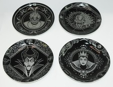 Disney ~ Villains 4 pc Ceramic Appetizer Plates 6