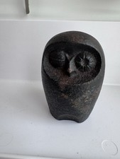 Vintage Nobuho Miya Winking Owl Cast Iron Paperweight picture