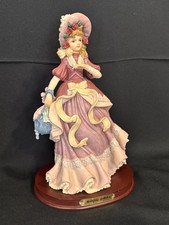VTG Montefiori Collection Victorian Young Lady Figurine Italy Design 11.5x7 picture