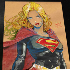 Superwoman Art Print Signed 8.5x11 | Art by Keyeske picture
