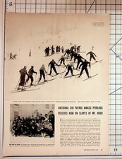 1940s Mt. Hood Ski Patrol Rescue Article & Timberline Lodge Magazine Spread picture