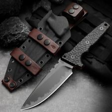 Heavy Duty Drop Point Knife Fixed Blade Hunting Tactical Combat Z-Wear Steel G10 picture