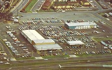 1974 NC Charlotte Folger Buick Opel Aerial View Carolinas Largest Postcard A57 picture